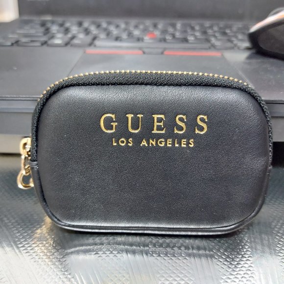 Guess Los Angeles Mini Keychain Clip Case Pouch Small 2 COLORS TO CHOOSE FROM - Picture 1 of 12